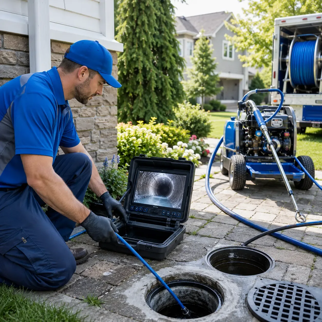 Outdoor drain cleaning professionals serving Blanco, OK
